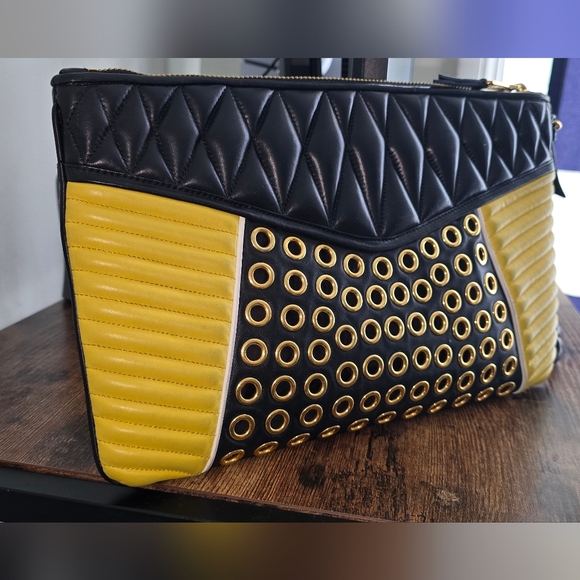 Miu Miu Nappa Biker Vele Pochette - Picture 3 of 17